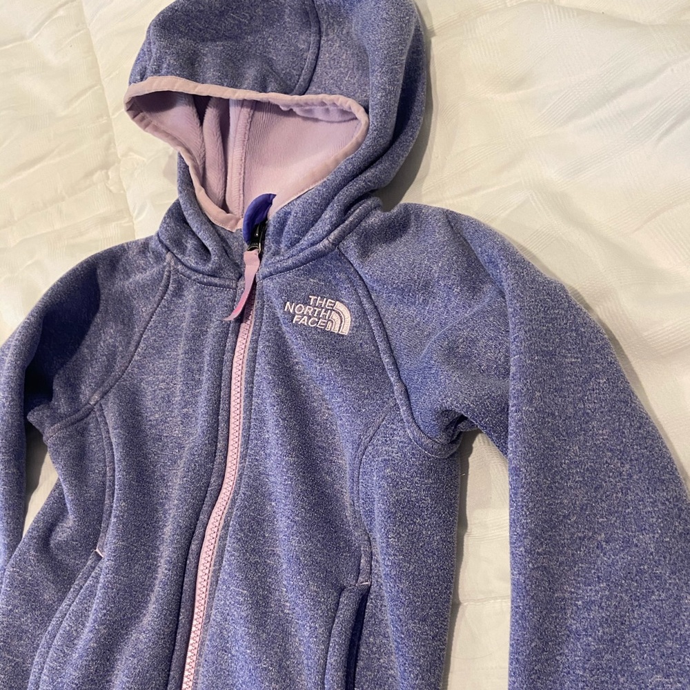 North face zippered jacket